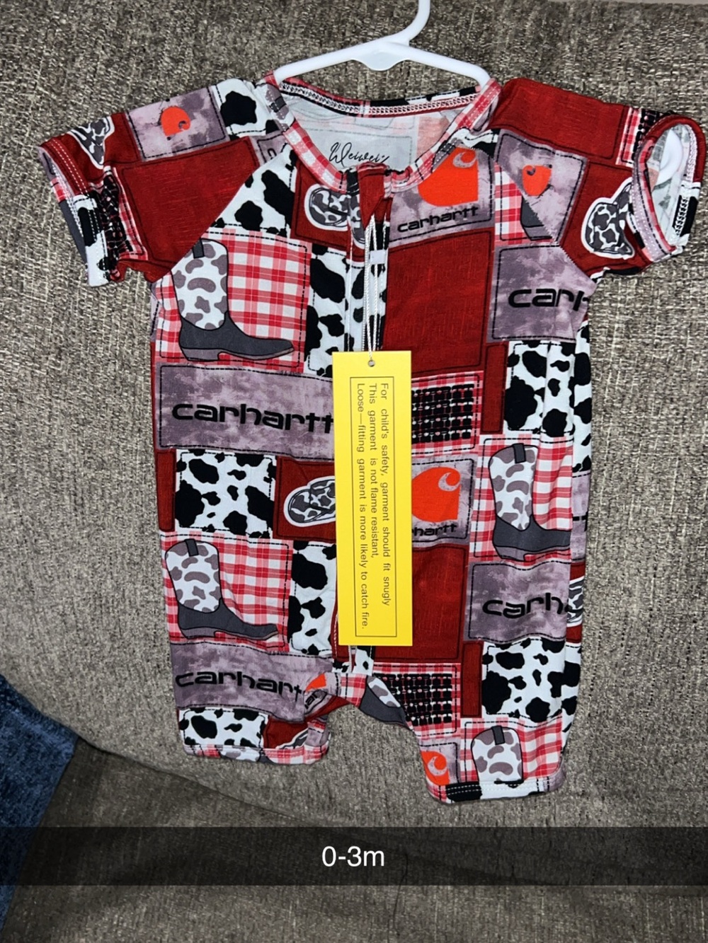 Bamboo:Carhartt Red Patchwork